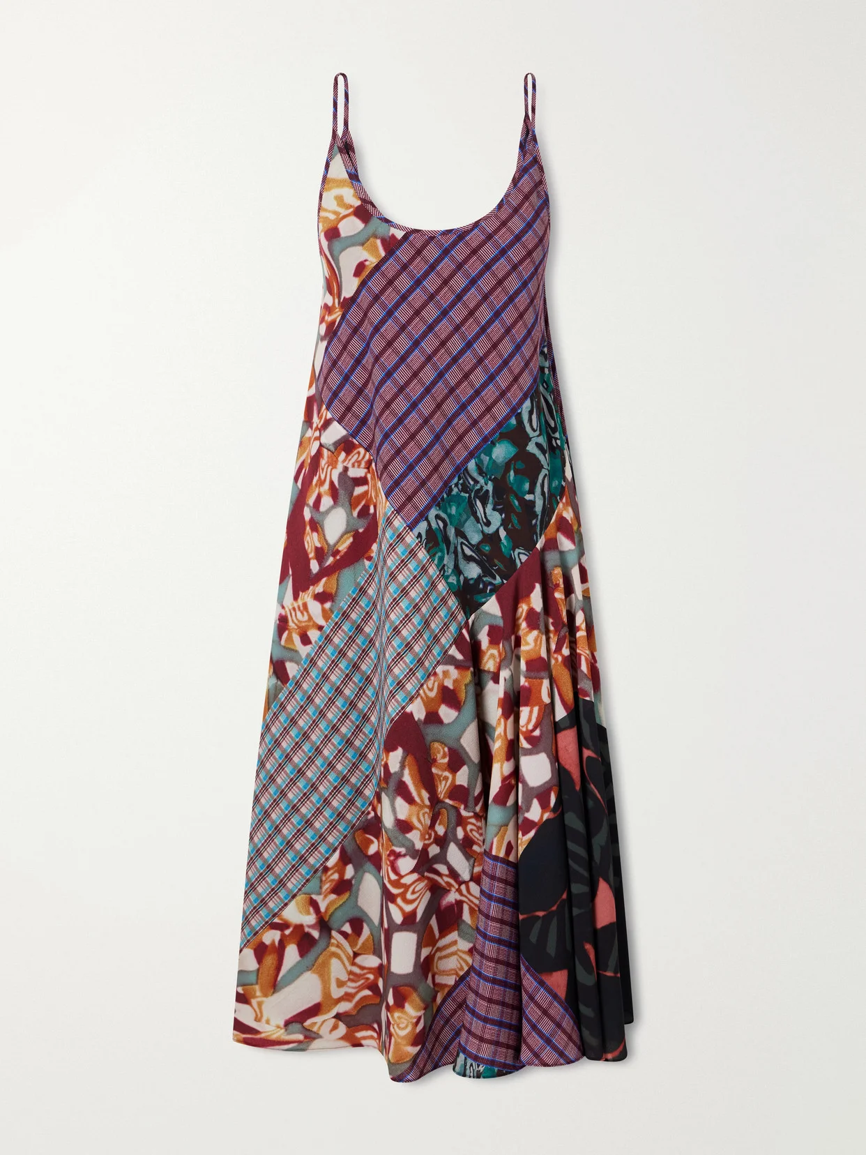 Printed Georgette Midi Dress - 1