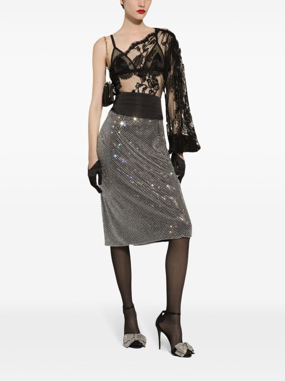 crystal-embellished skirt - 3