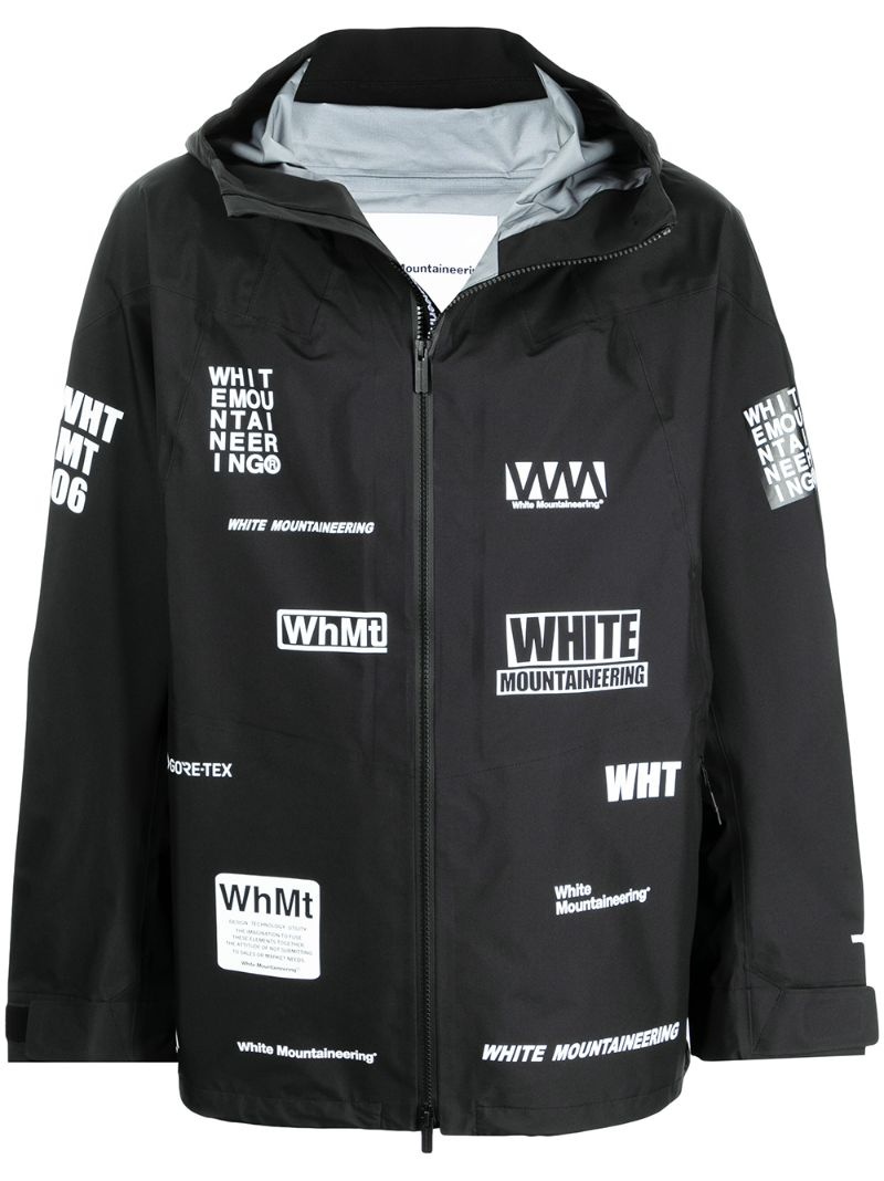 graphic-print zip-up lightweight jacket - 1