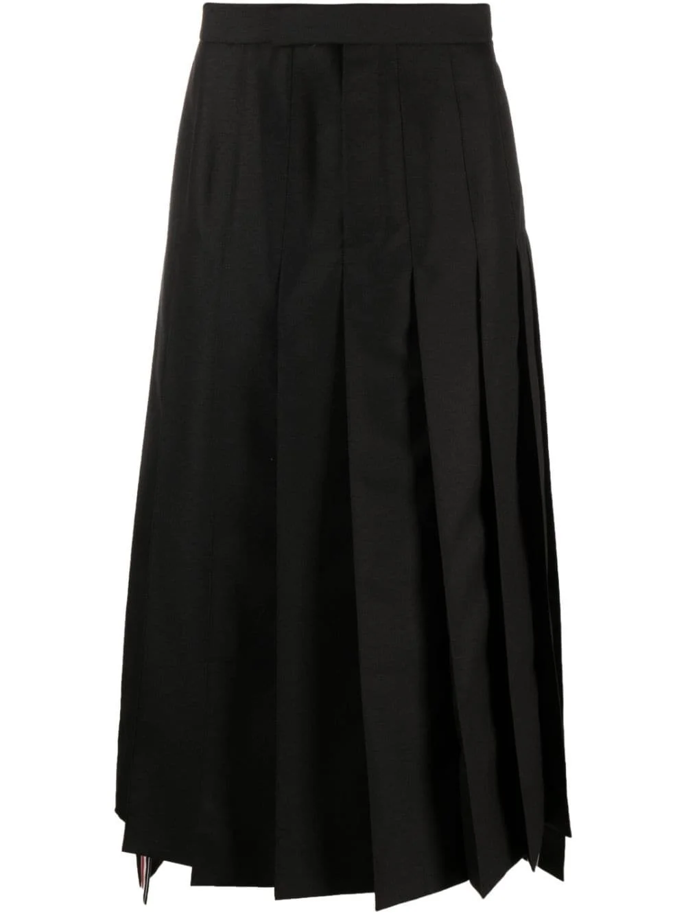 pleated wool maxi skirt - 1