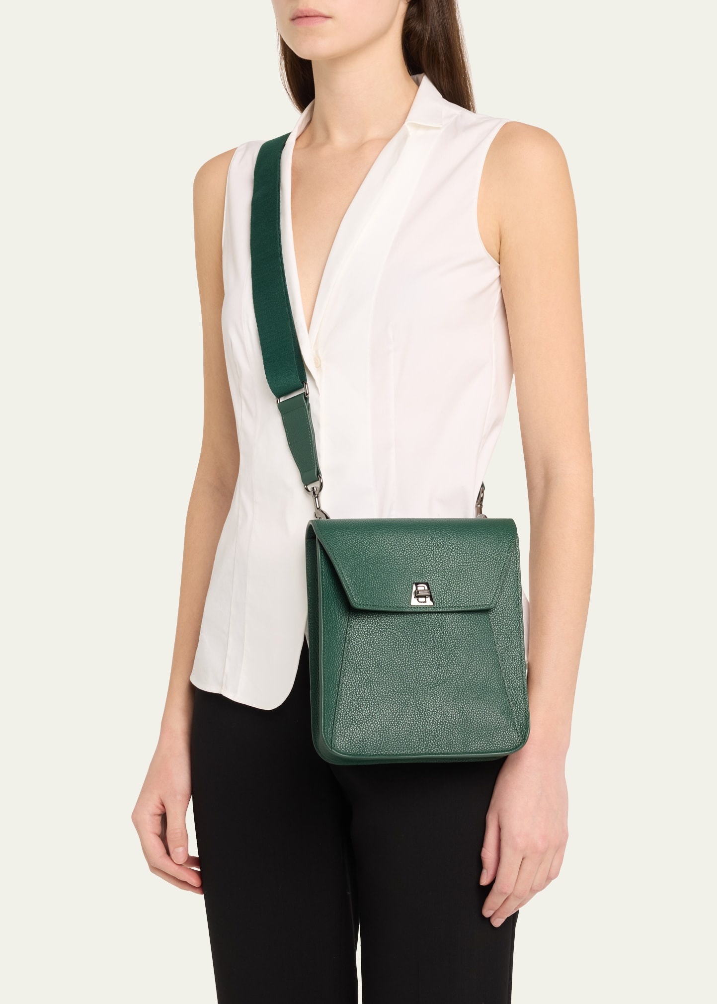 Anouk Small Leather Messenger Bag - 2