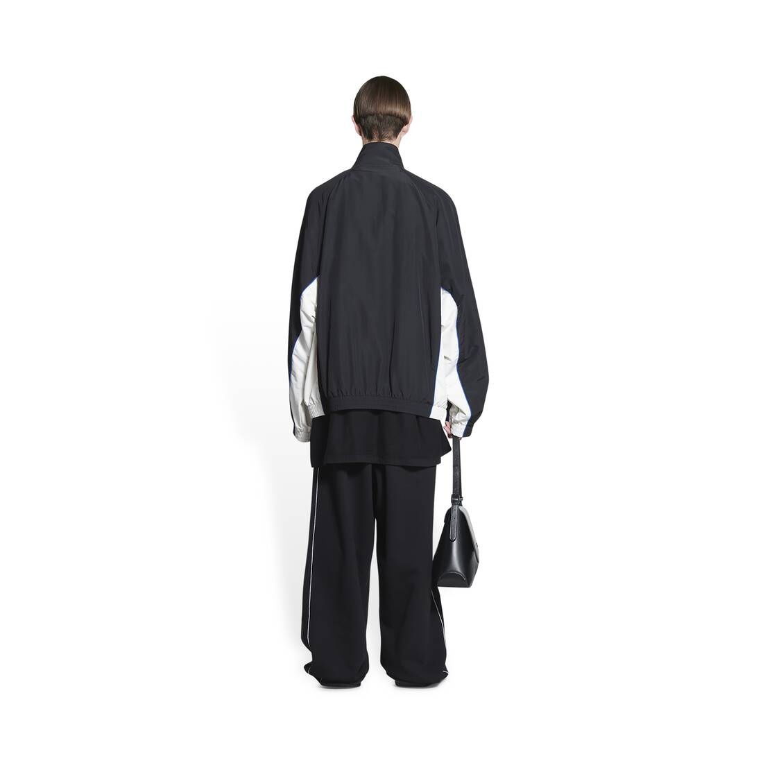 Women's Sporty B Tracksuit Jacket in Black - 4