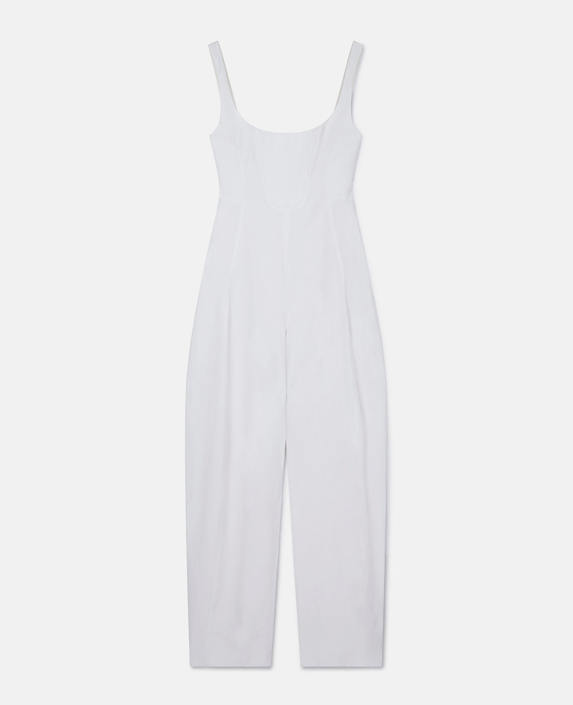 Linen-Cotton Corset Jumpsuit