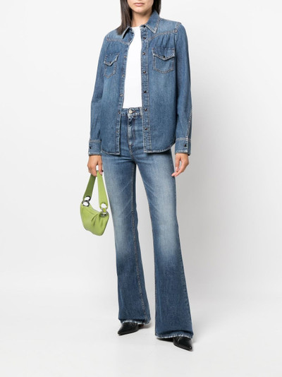 DOROTHEE SCHUMACHER patch-pocket denim shirt outlook