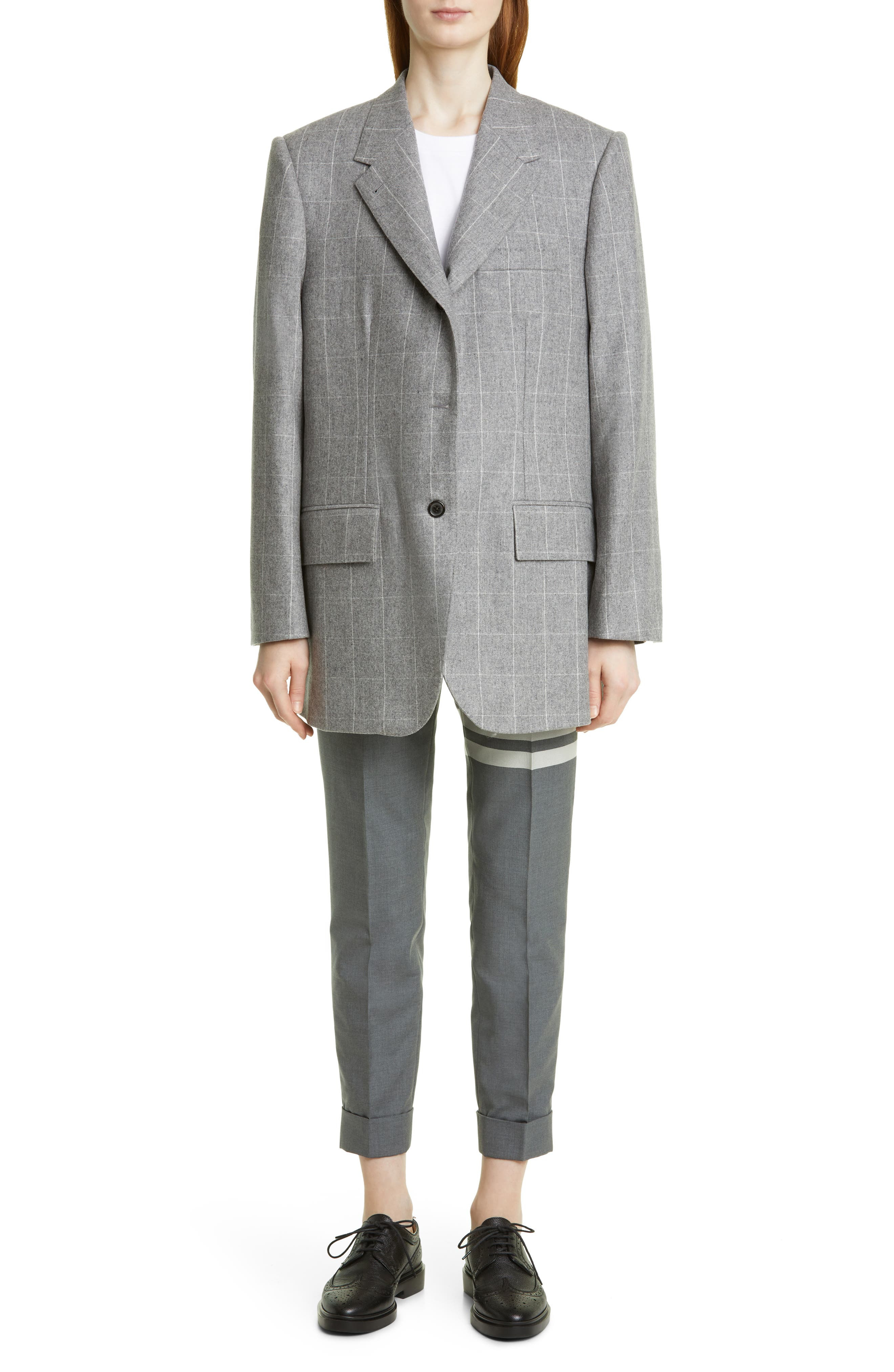 Thom Browne Medium Weight Cotton Jersey Boxy Pocket Tee in White at Nordstrom - 2