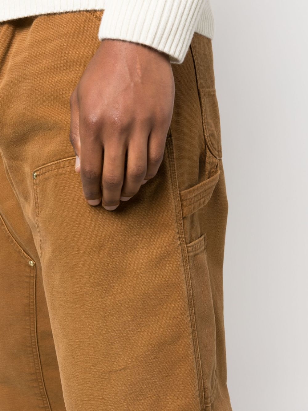 high-waist cotton jeans - 5