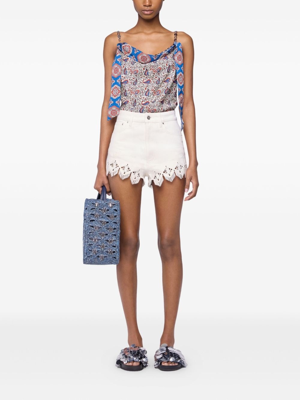 paisley-print top - 2
