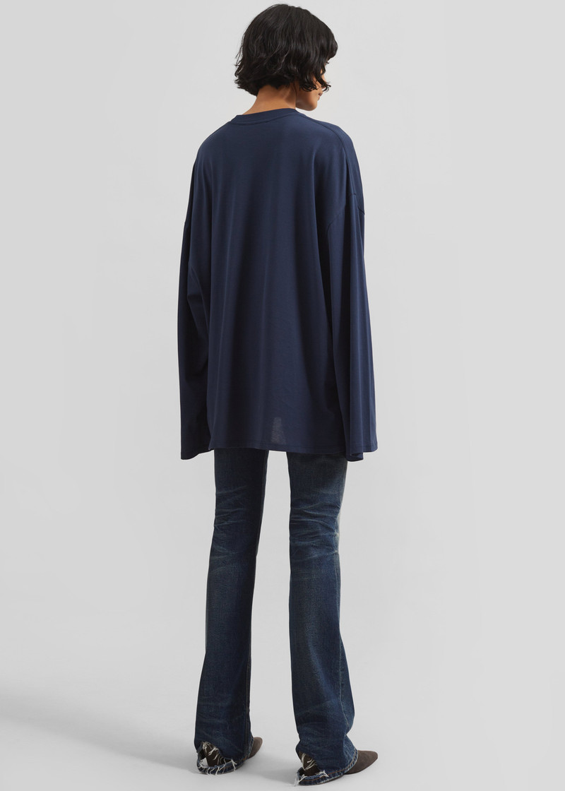 Rio Oversized Sleeve Tee - Dark Navy 6