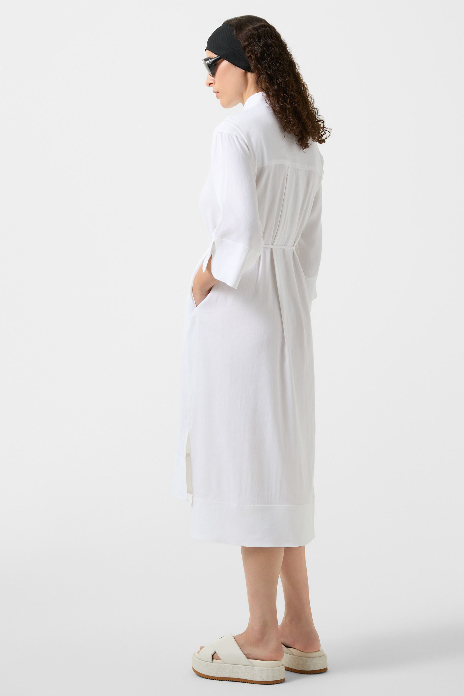 Reika shirt dress in White - 3
