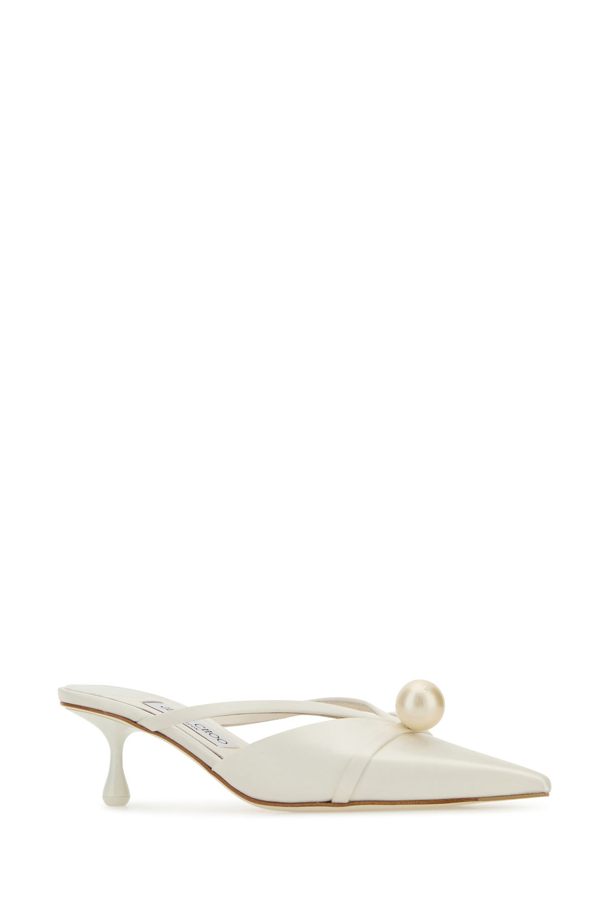 White satin Sana mules - 2