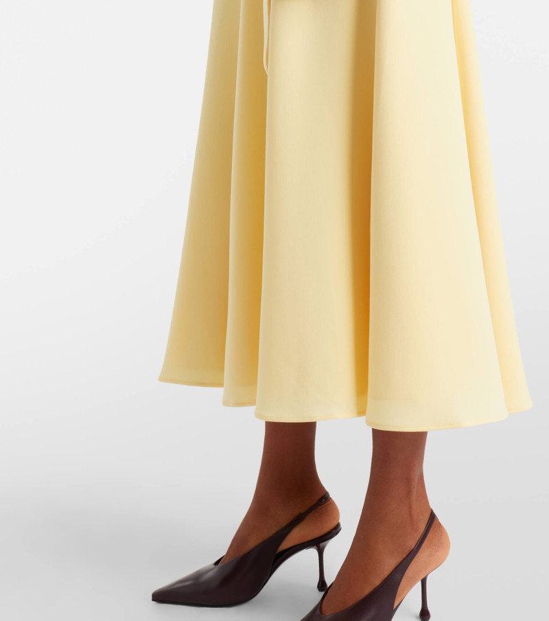 Belted cady midi dress 5
