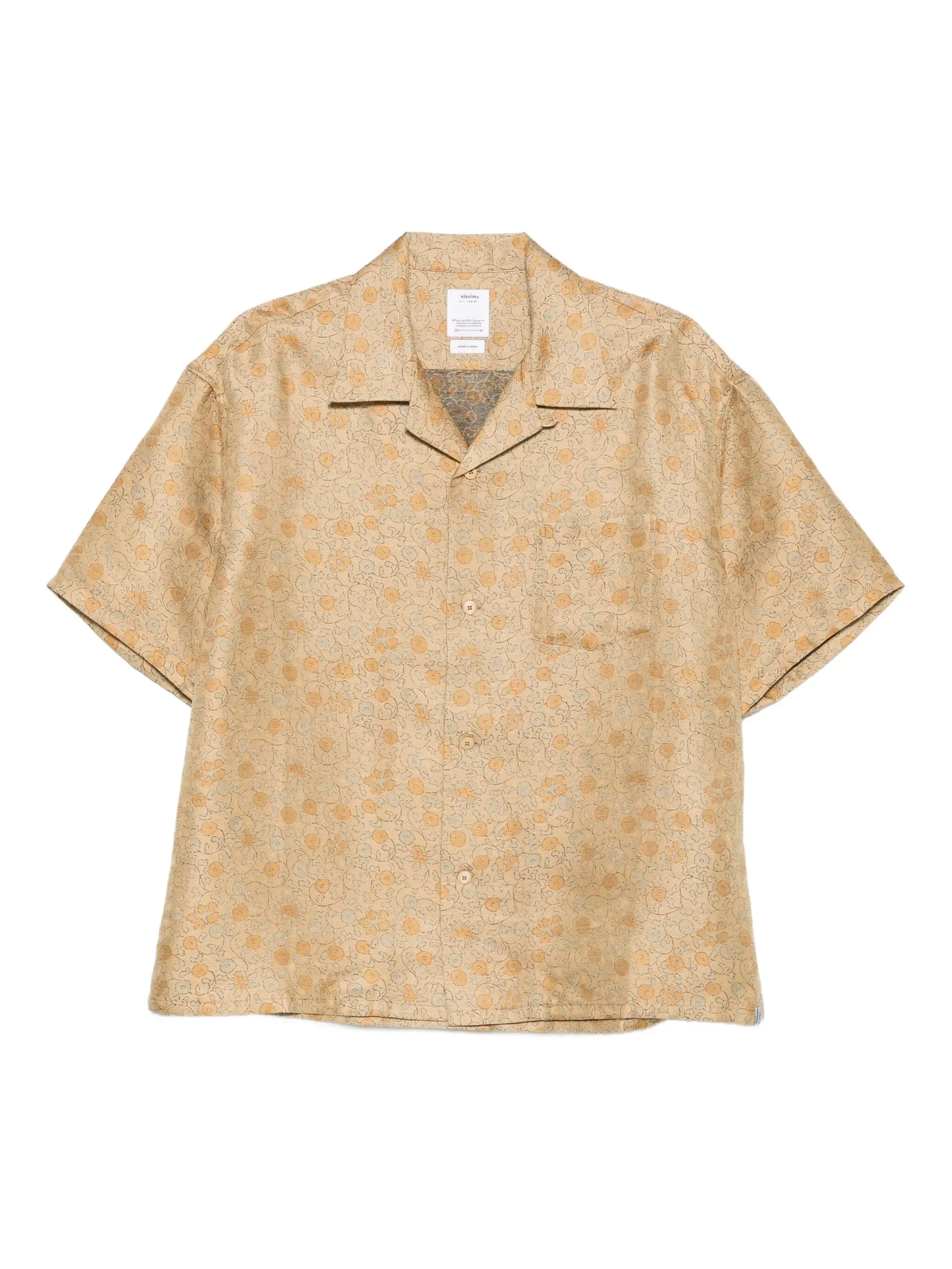 Crosby floral-jacquard shirt - 1