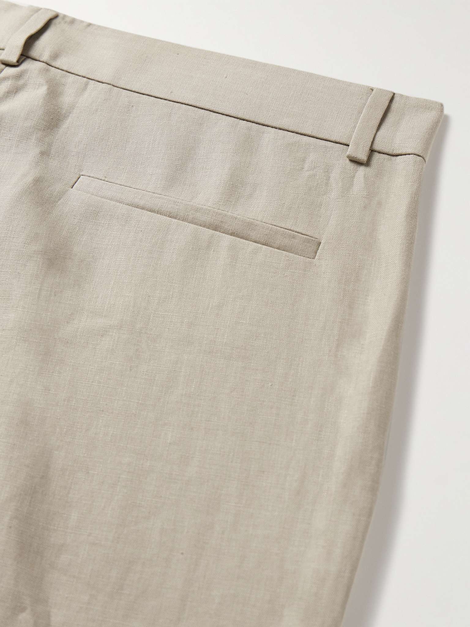 Honiara Straight-Leg Pleated Linen Bermuda Shorts - 5