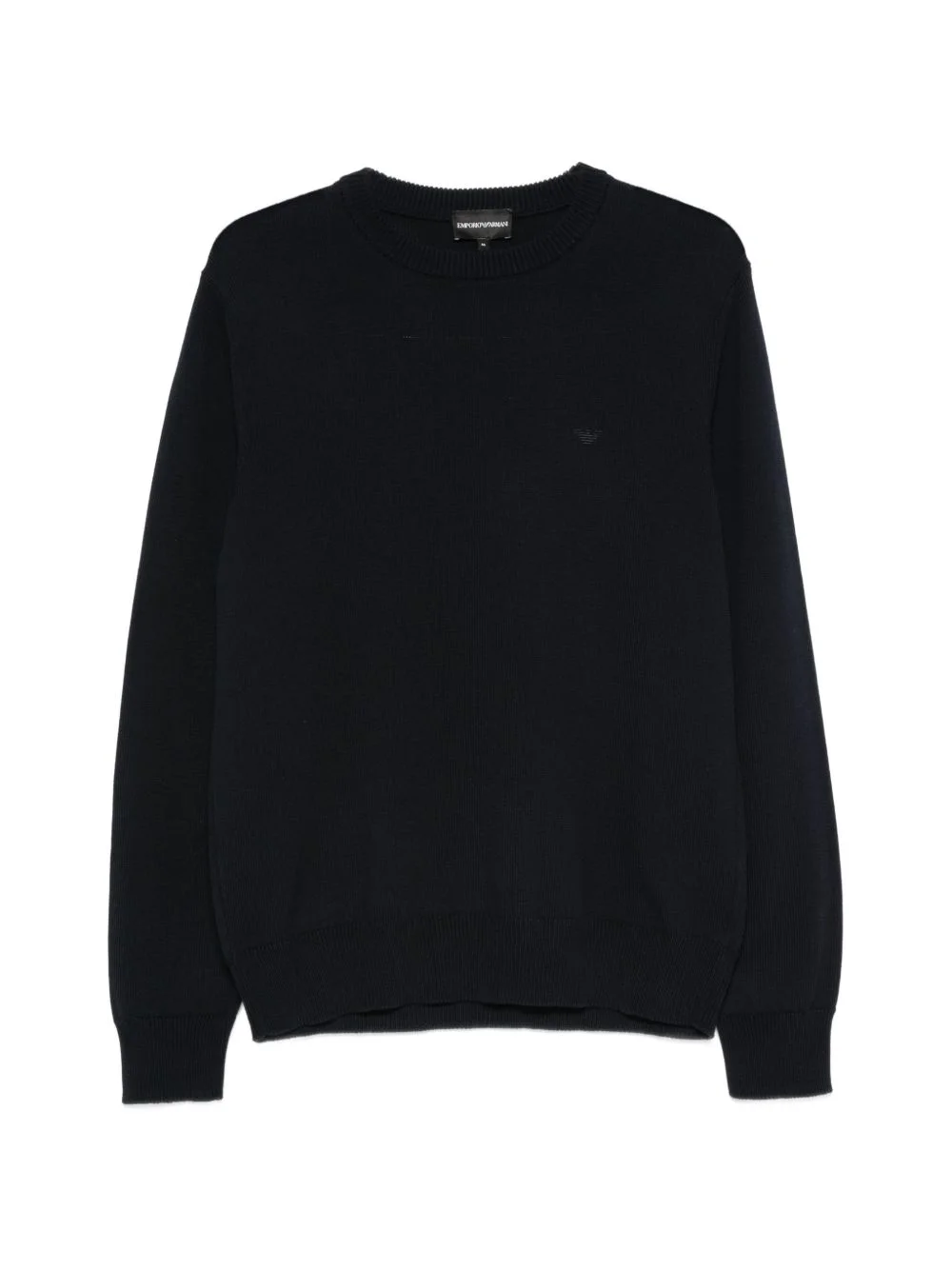logo-embroidered crew-neck sweater - 1