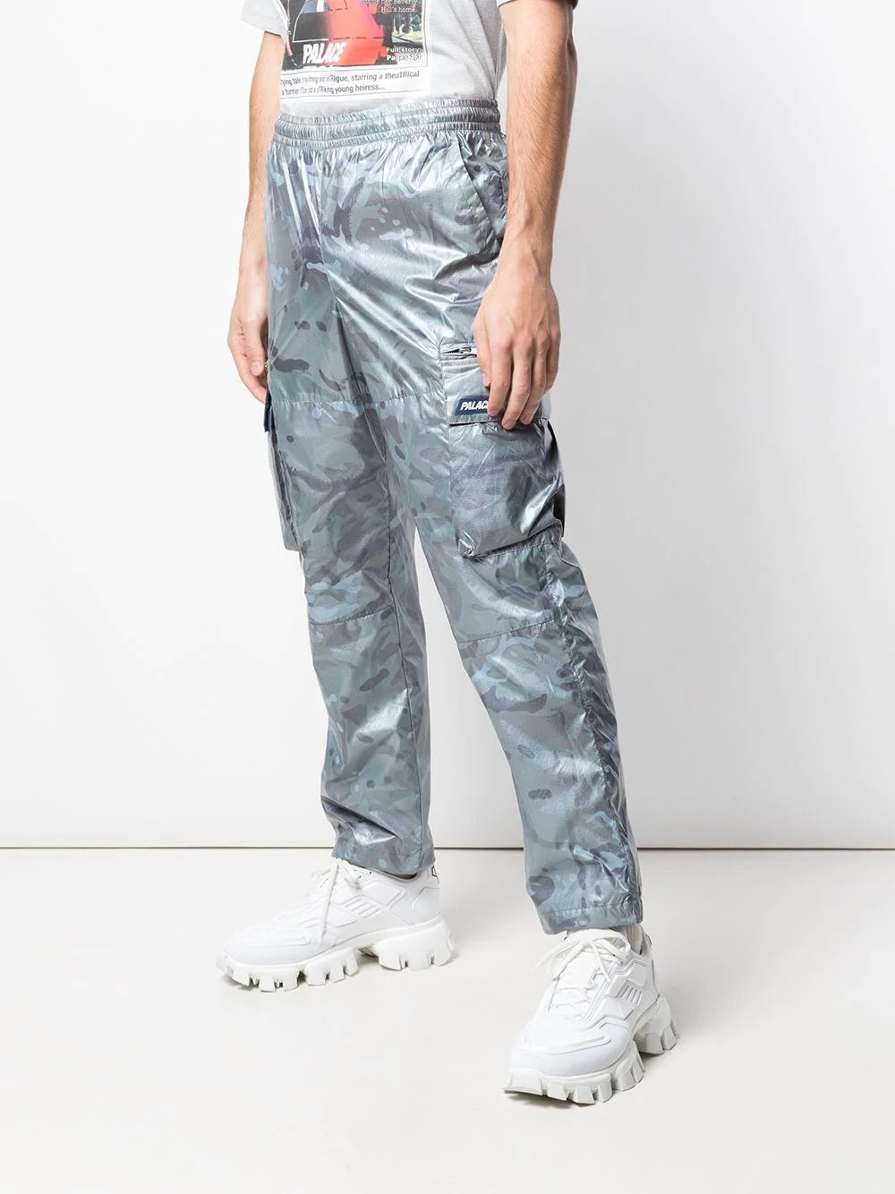 graphic print track pants - 3