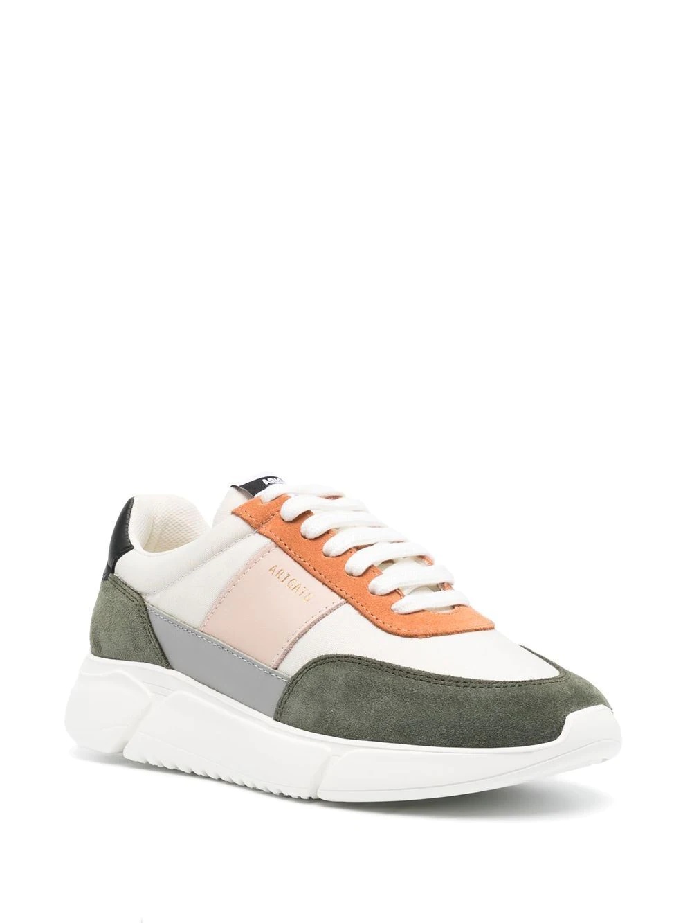 colour-block panel low-top sneakers - 2
