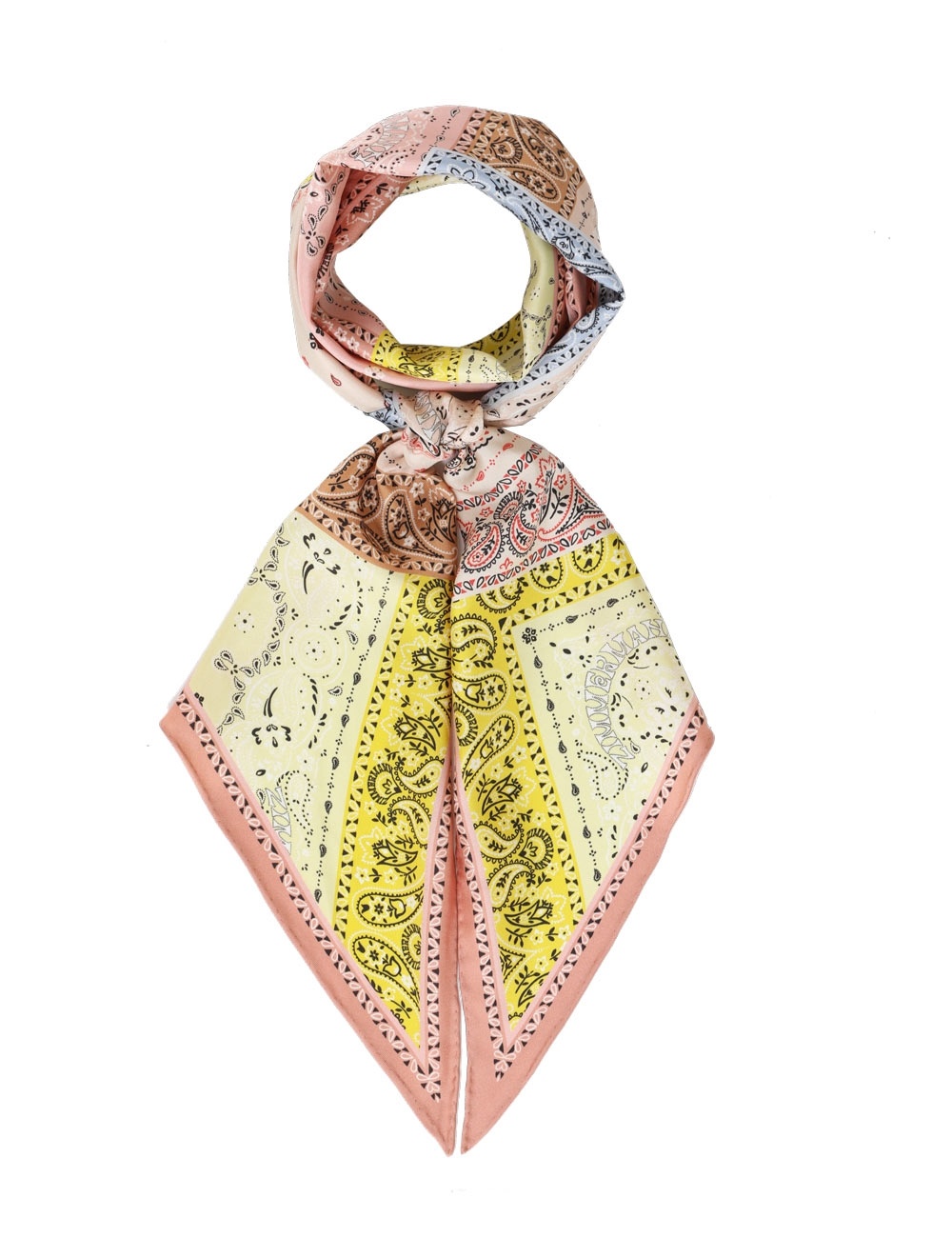 PRINTED SILK NECK SCARF - 1