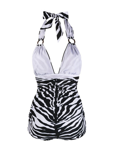 Dolce & Gabbana zebra-print one-piece swimsuit outlook