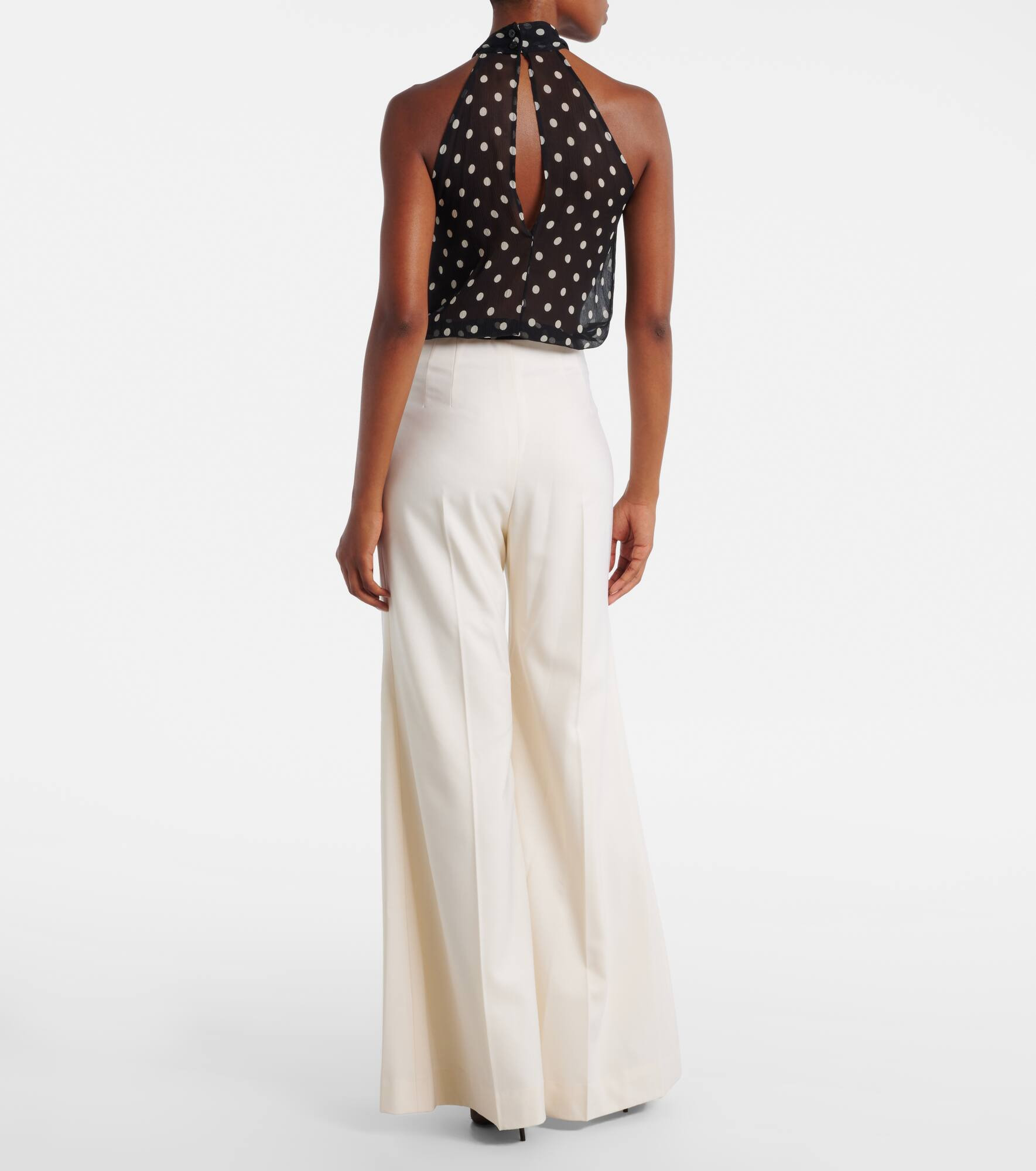 Virgin wool flared pants - 3