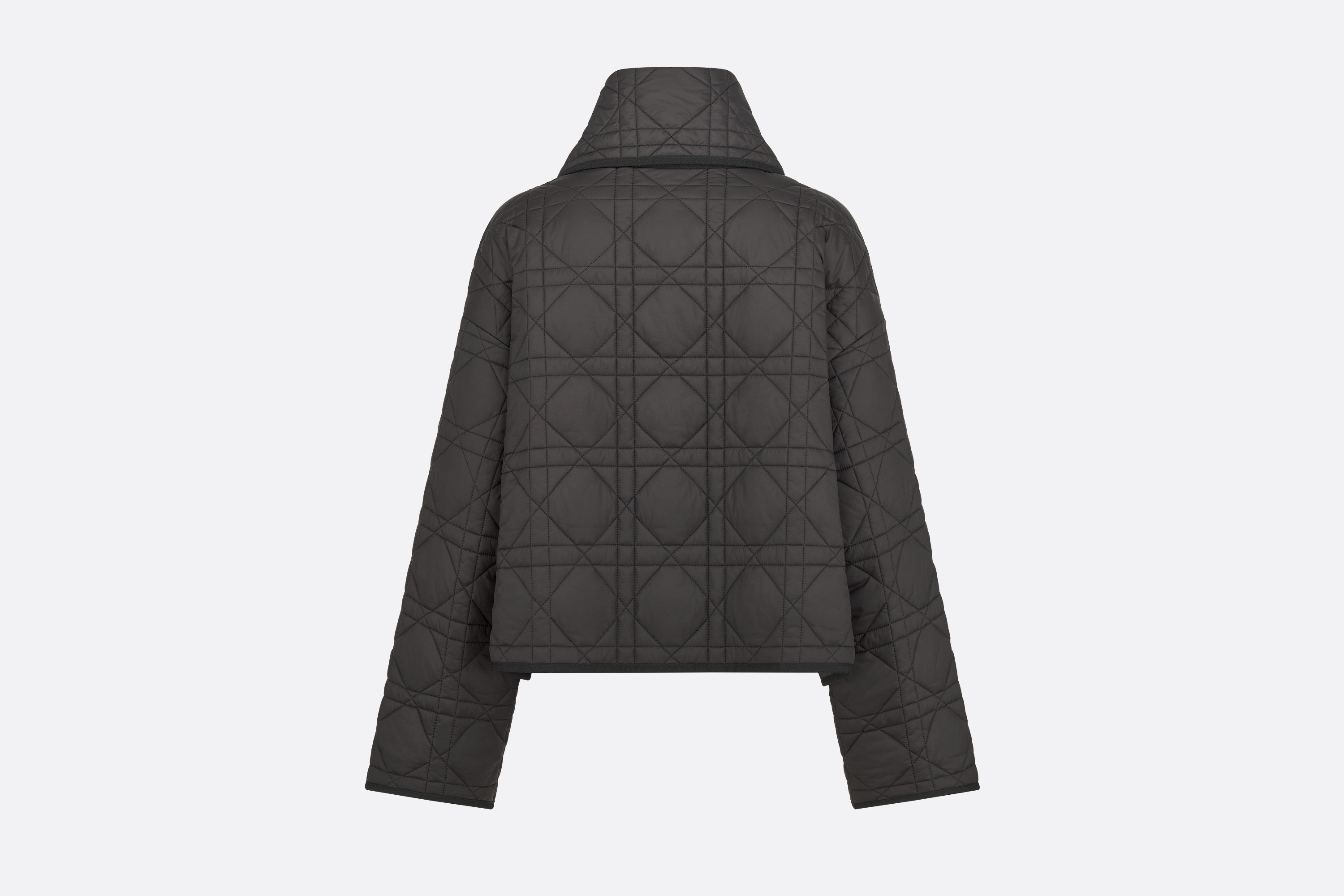 Macrocannage Peacoat with Criss Cross Collar - 6