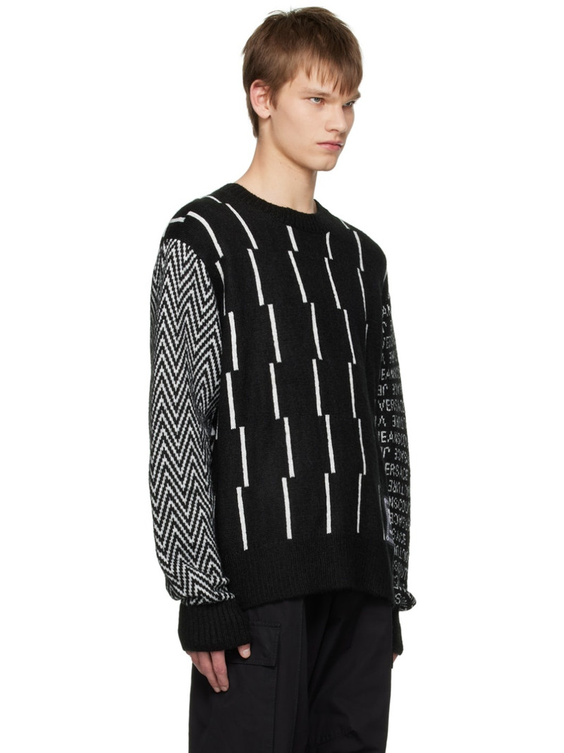 Black Piece Number Sweater 2