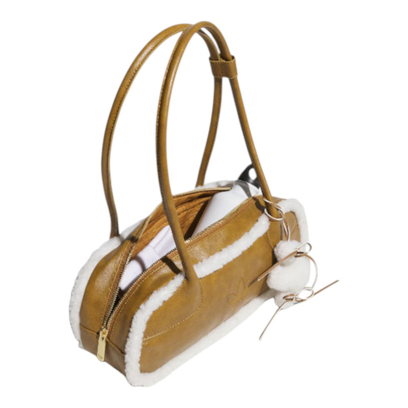 adidas (WMNS) adidas Wide Shoulder Bag 'Bronze Strata Off White' KT0859 outlook