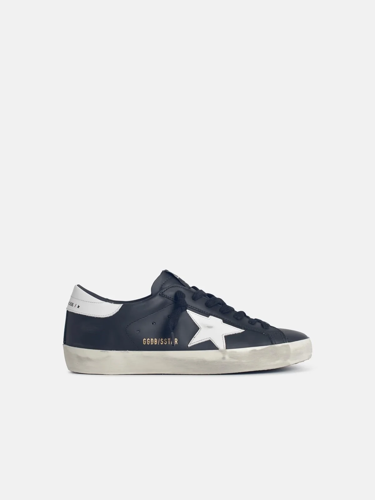 'SUPER-STAR CLASSIC' BLACK LEATHER SNEAKERS - 1