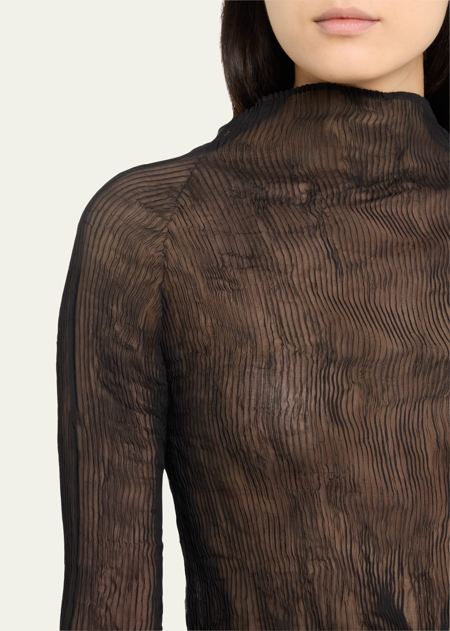 Chiffon Twist-38 Sheer Top - 5