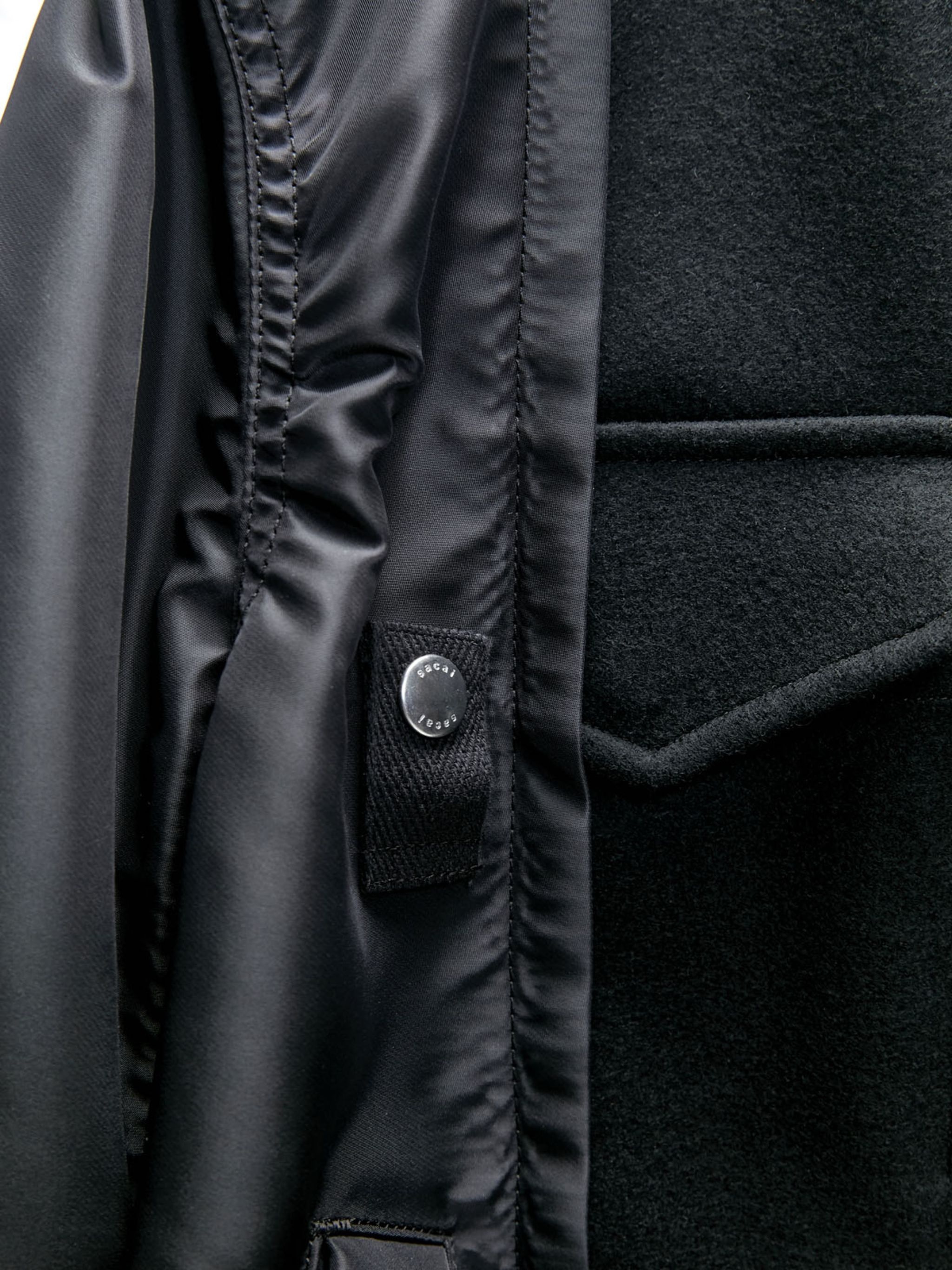 Wool Melton x Nylon Twill Blouson - 5