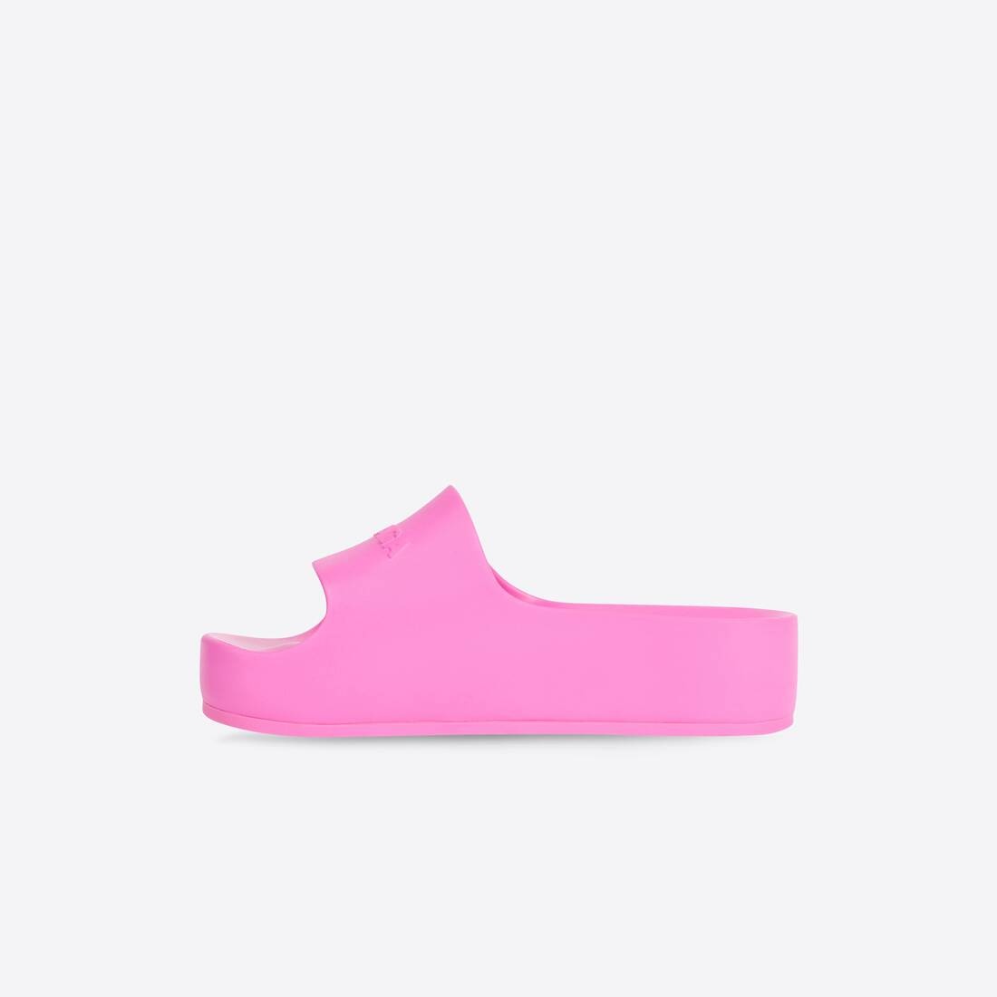 Women's Chunky Slide Sandal in Fluo Pink - 4