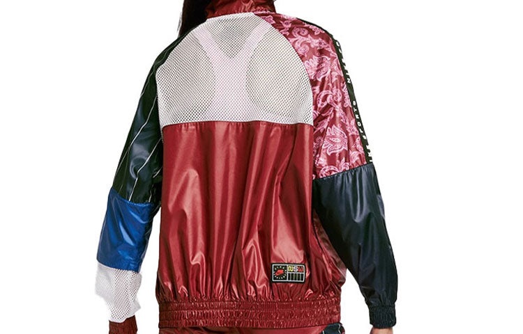 (WMNS) Nike Sportswear Casual Sports Woven Jacket Multicolor 'Red White Navy' AR3026-677 - 2