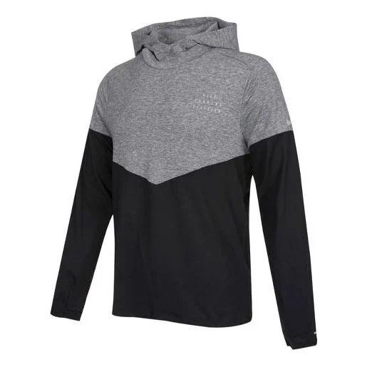 Men's Nike Therma-fit Division Splicing Contrasting Colors Running Gray DM4639-010 - 1