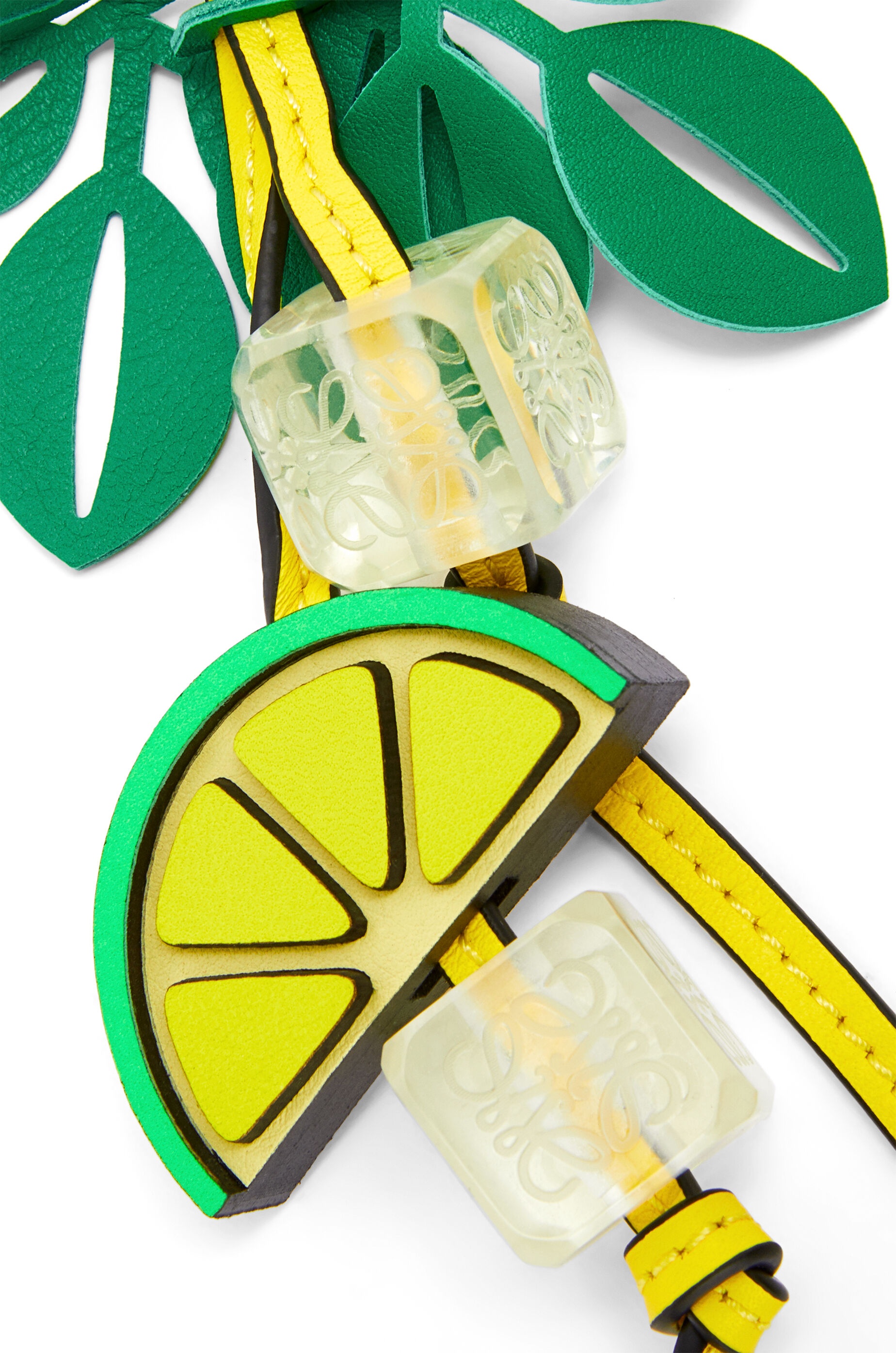 Mojito charm in calfskin and brass - 2