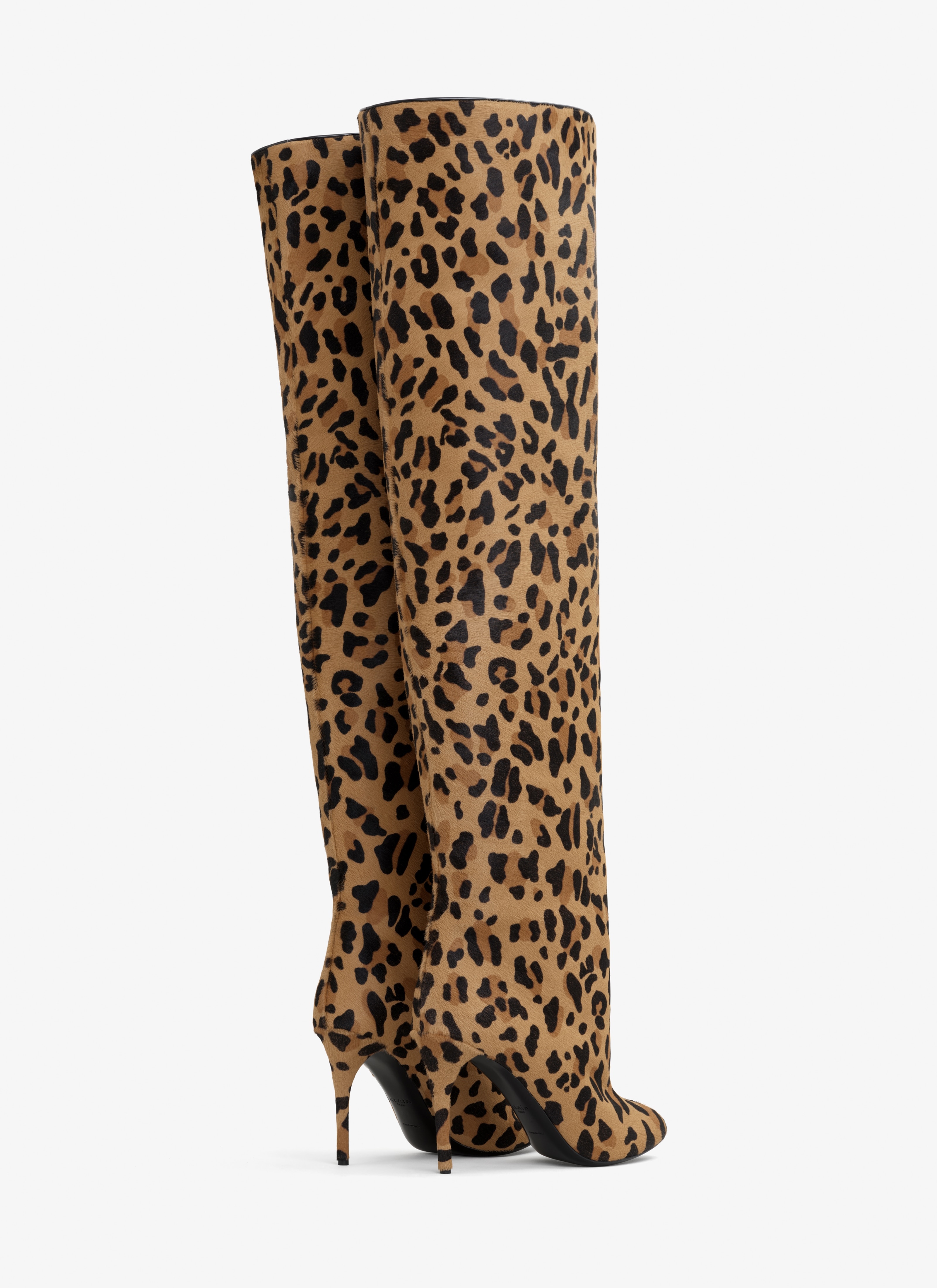 DECOLLETE CUISSARDES  IN LEOPARD HAIRCALF - 2