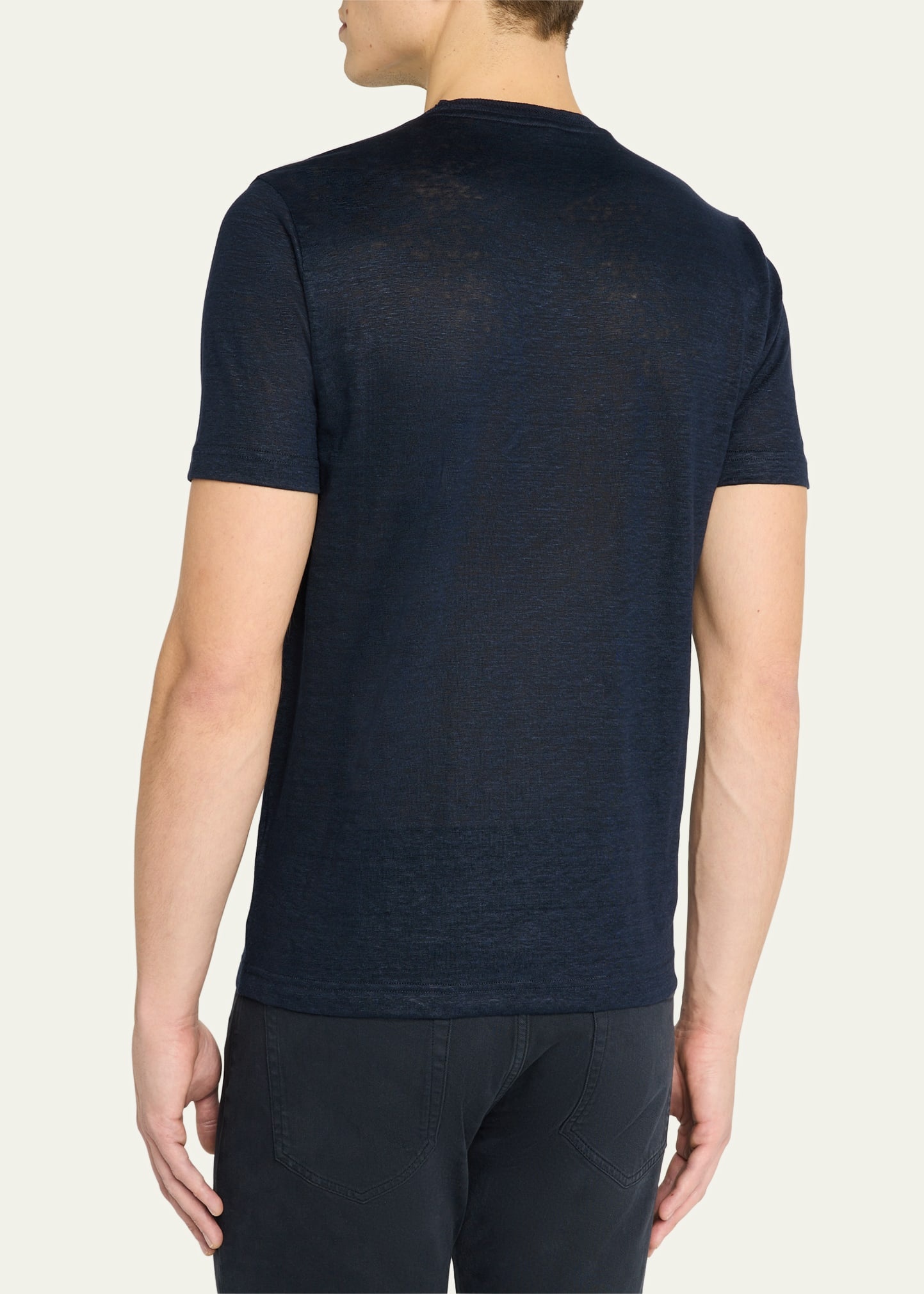 Men's Sam Linen Crewneck T-Shirt - 3