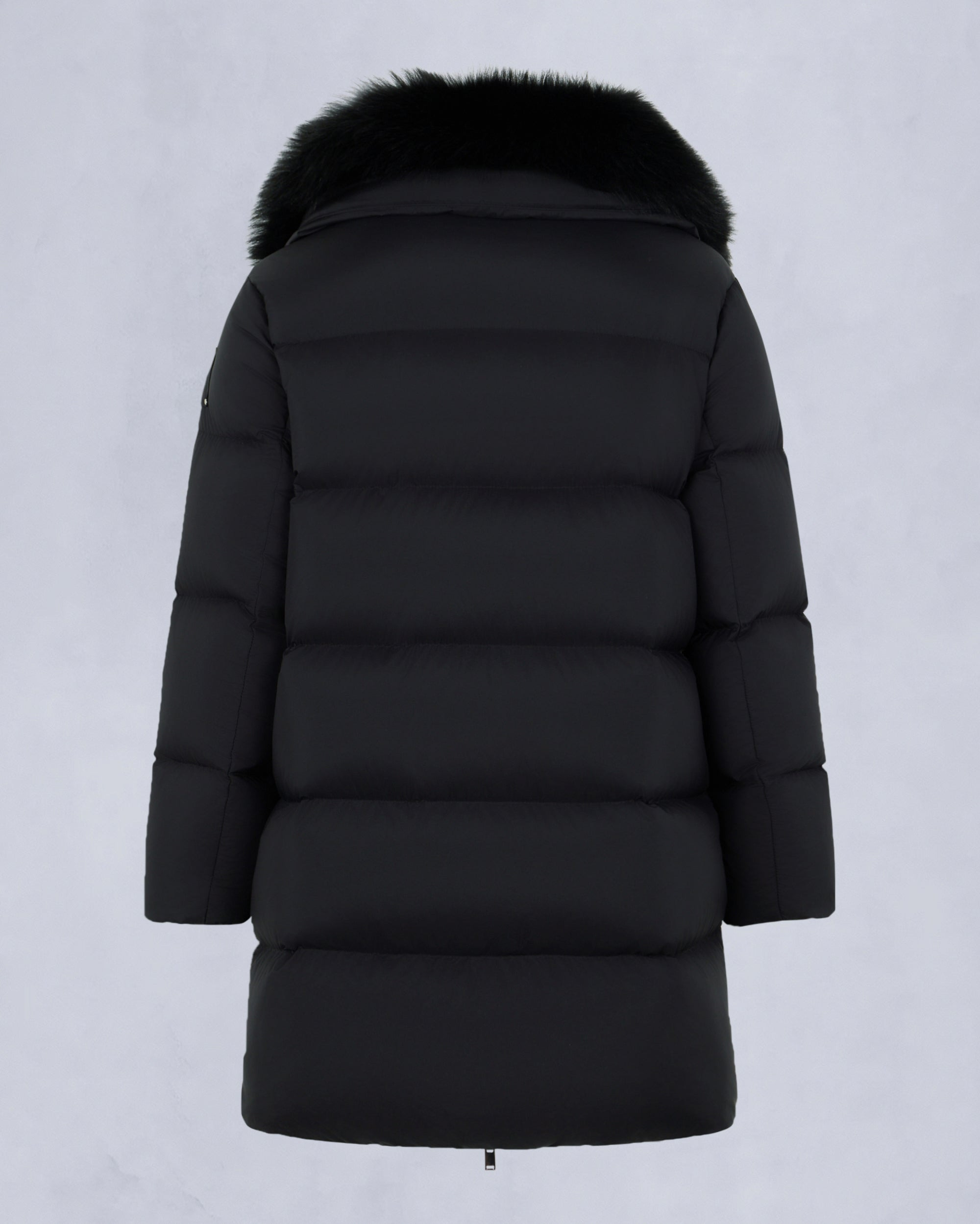 BELLE DUNE LONG SHEARLING TRIM PUFFER - 6