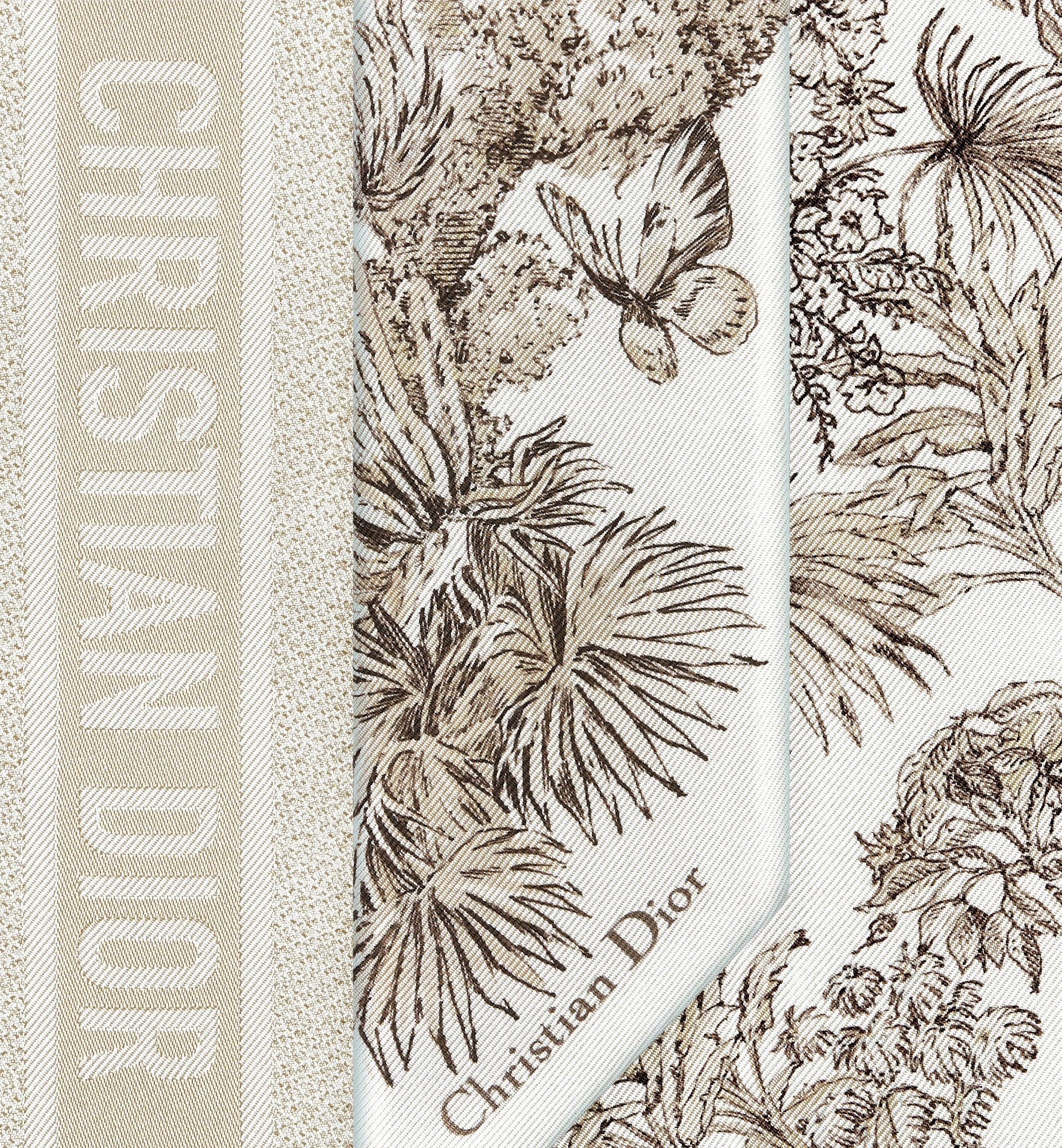 Dioriviera Toile de Jouy Palms Mitzah Scarf - 4