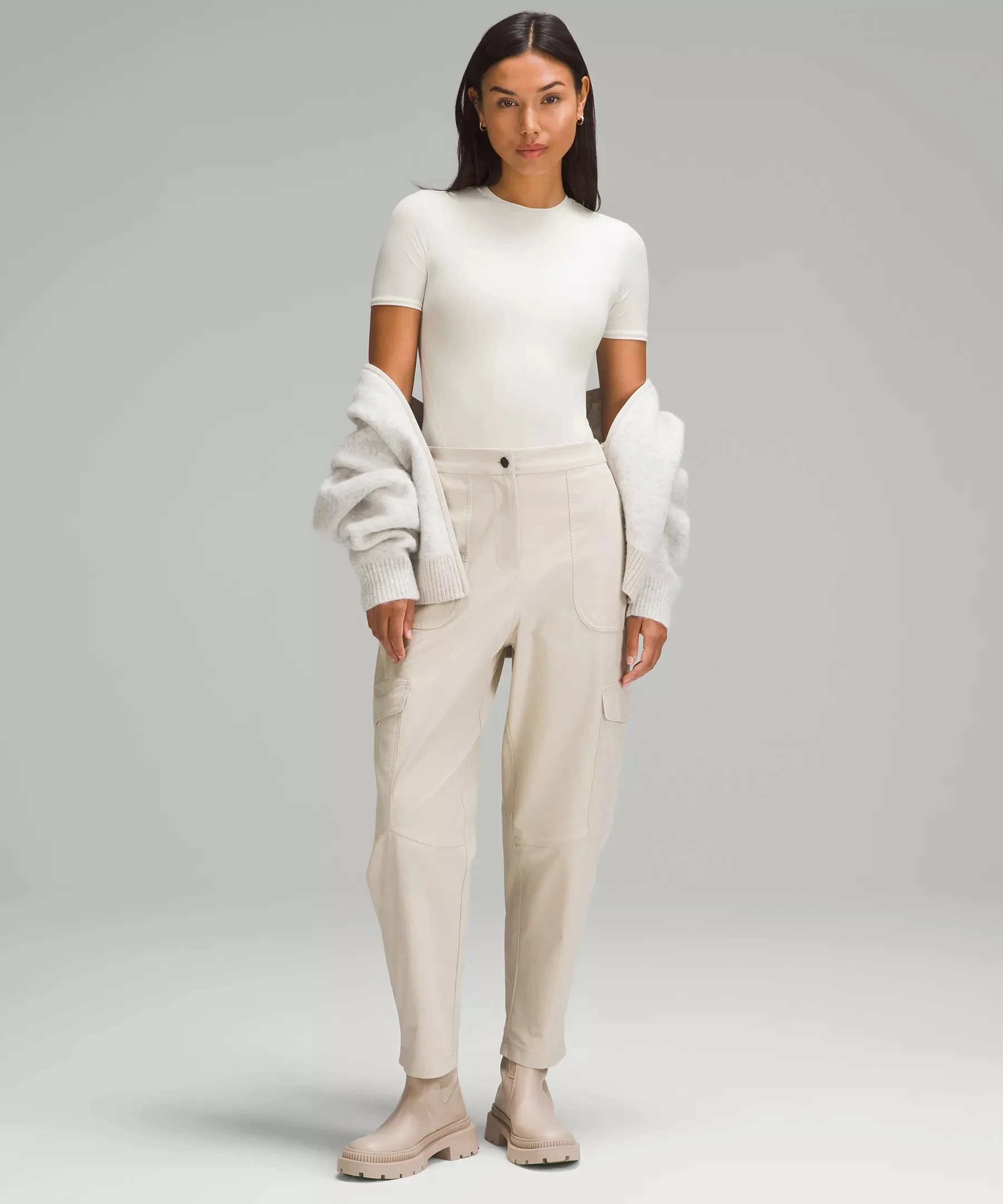 Wundermost Ultra-Soft Nulu Short-Sleeve Crew Thong Bodysuit - 1