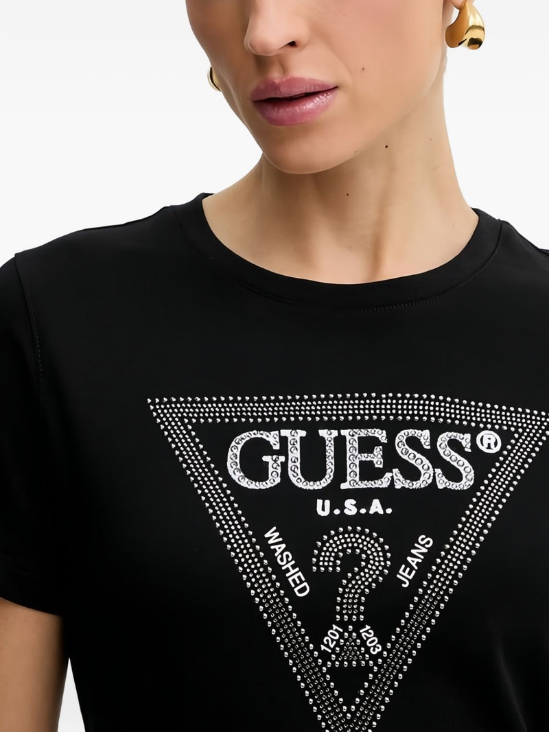 rhinestone-embellished short-sleeve T-shirt 4