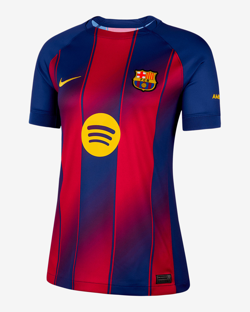 Robert Lewandowski Barcelona 2025/26 Stadium Home Women's Nike Dri-FIT Soccer Jersey 1