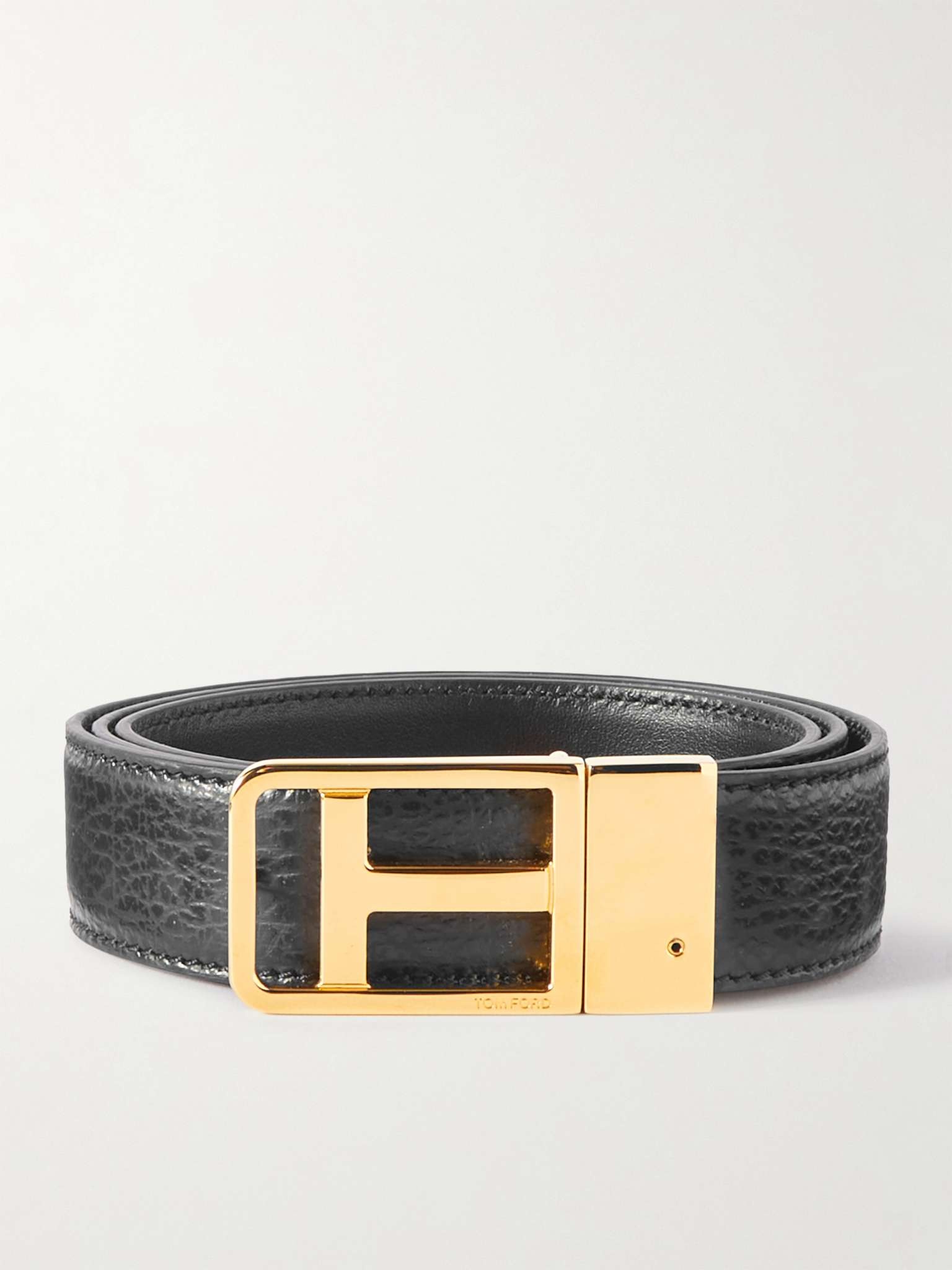 3cm Reversible Full-Grain Leather Belt - 2