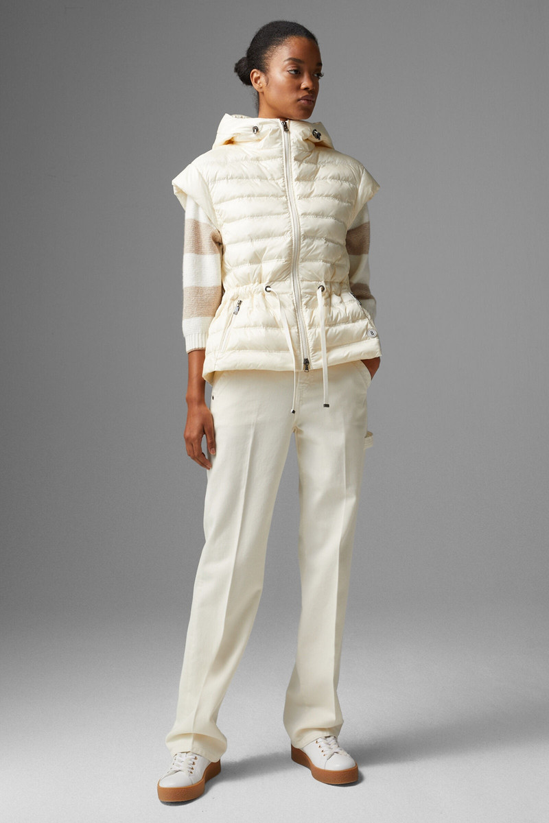 BOGNER Ennie lightweight down vest in Off-white outlook