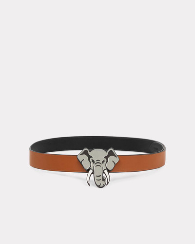 KENZO KENZO Elephant' wide reversible leather belt outlook