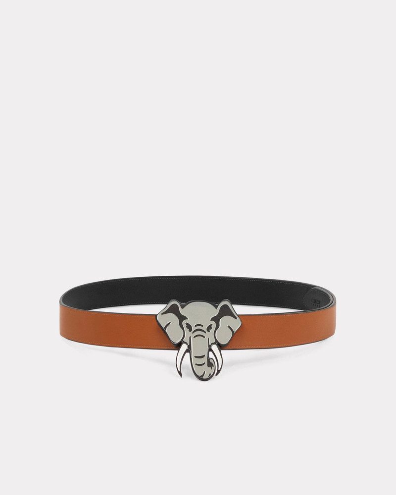 KENZO KENZO Elephant' wide reversible leather belt outlook