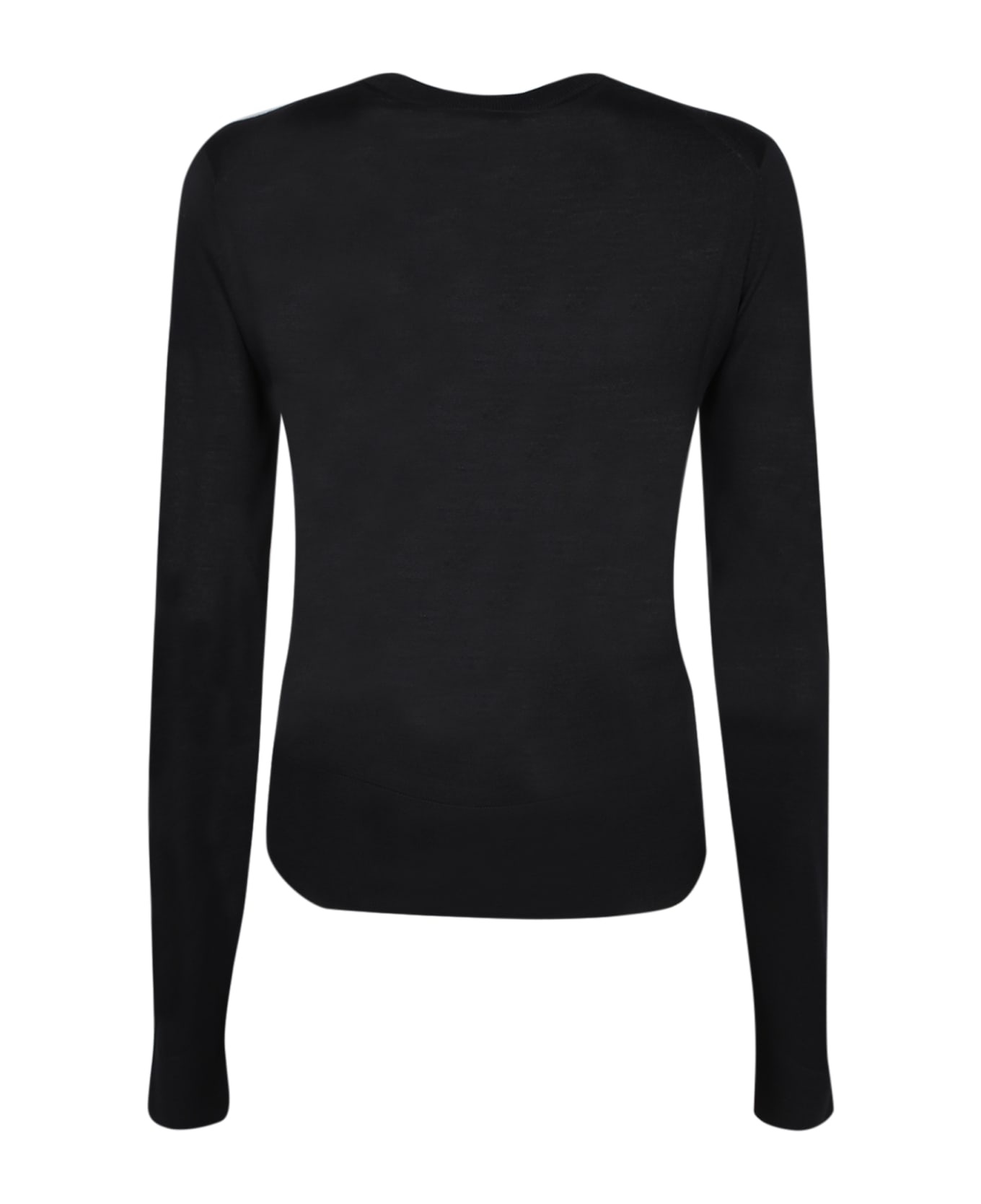 Inlay Logo Black Sweater - 2