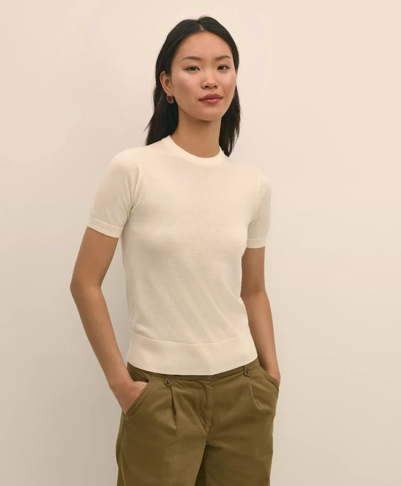 Ultimate Merino Wool Short-Sleeve Sweater Shell - 1