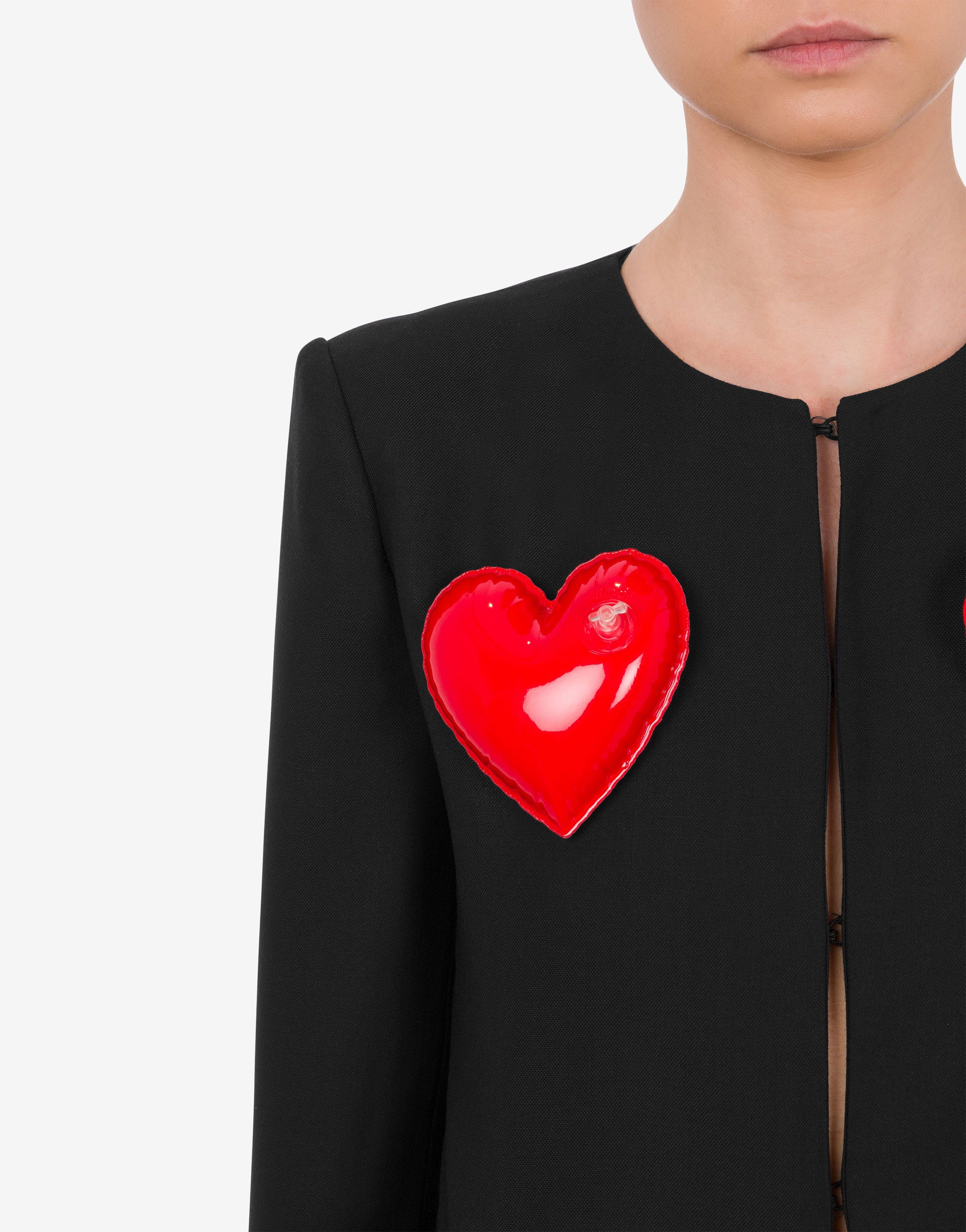 INFLATABLE HEARTS STRETCH GABARDINE JACKET - 4