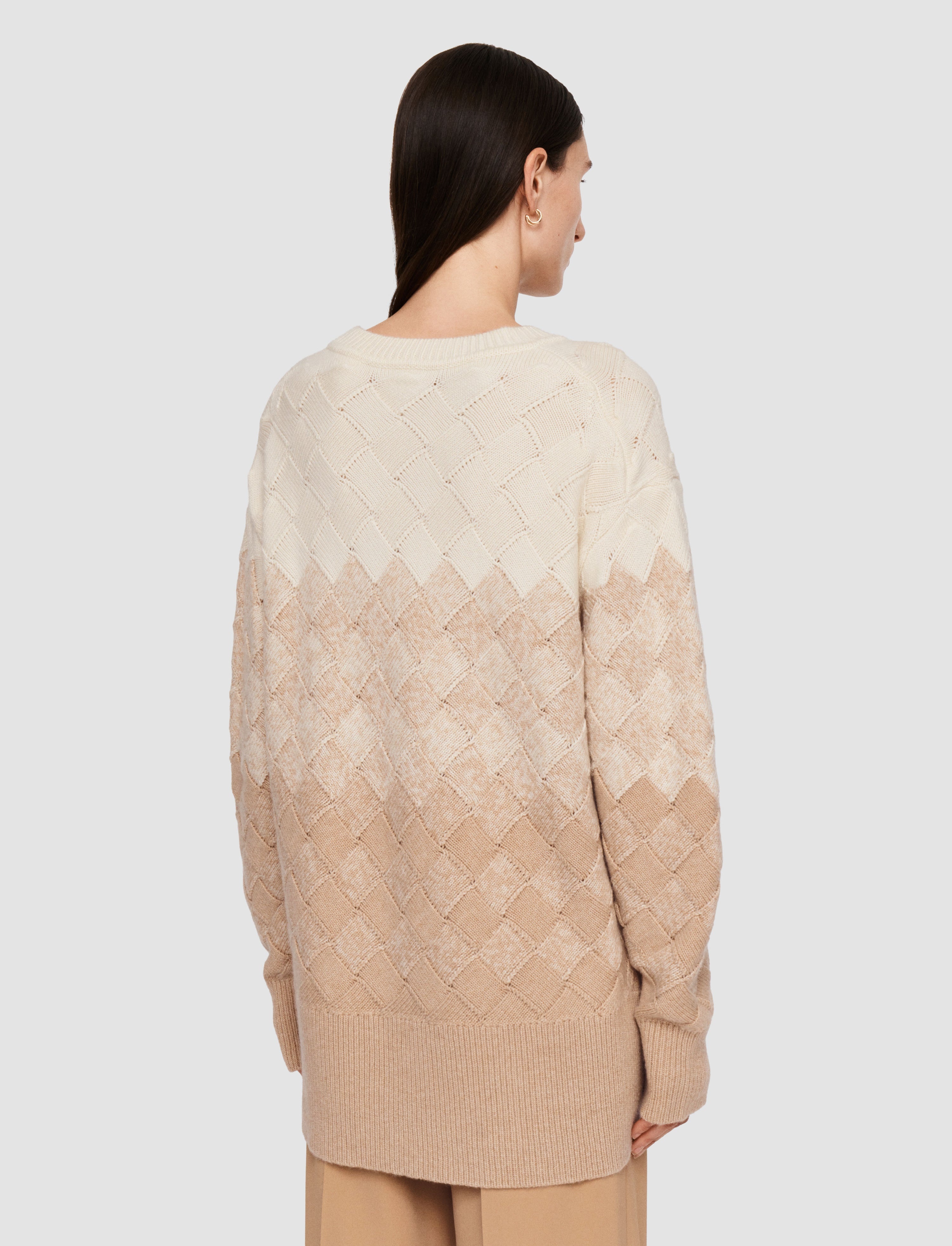 Weave Knit Round Neck Jumper - 4