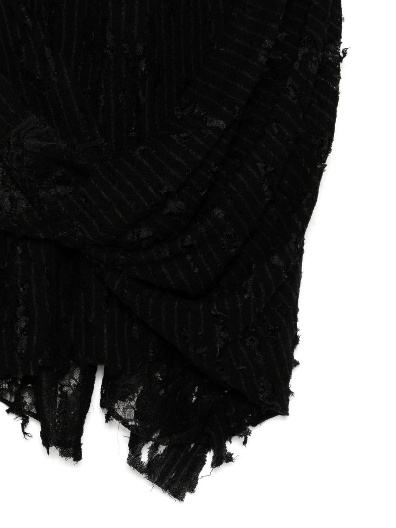 dameged stripe twist skirt 3