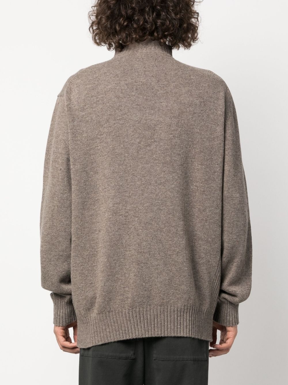 half-zip wool jumper - 4